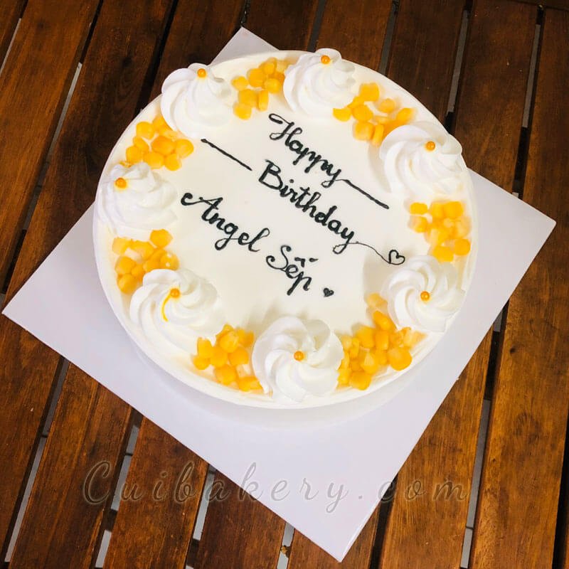 Mẫu Bánh Kem Bắp - MKB006