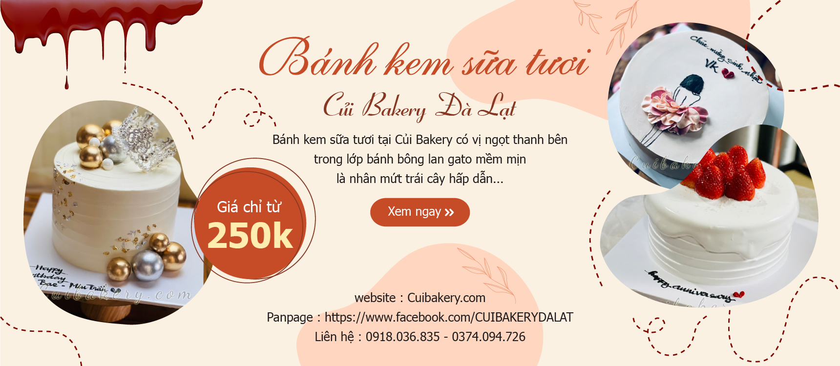 Bánh kem sữa tươi